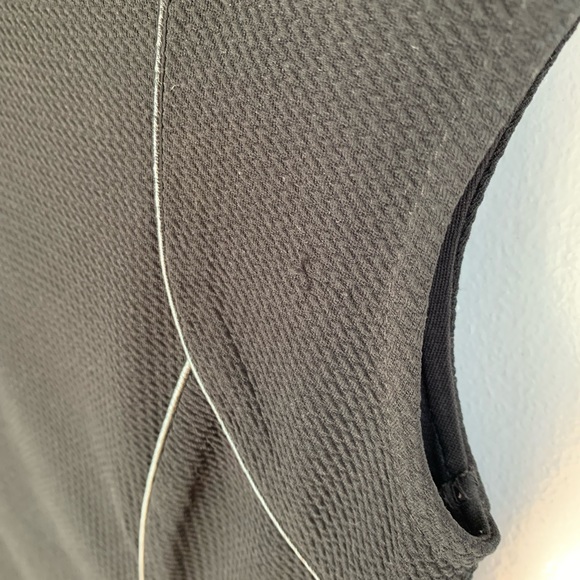 Black Suzy Shier dress with fake leather accents - Picture 4 of 4